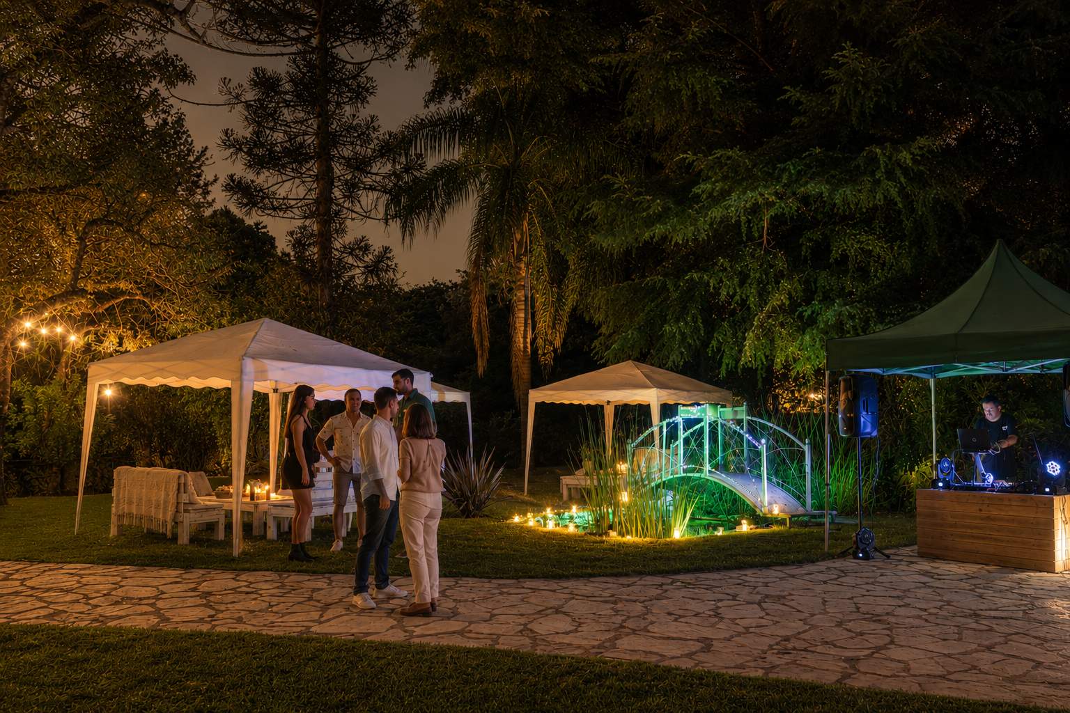 Celebración de cumpleaños al aire libre en Sendero Leloir